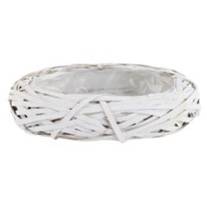 Osłonka beret owal 25x15 biała