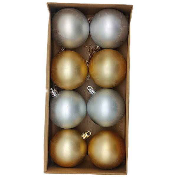 Bombka plastikowa - 6 cm (8 szt.)