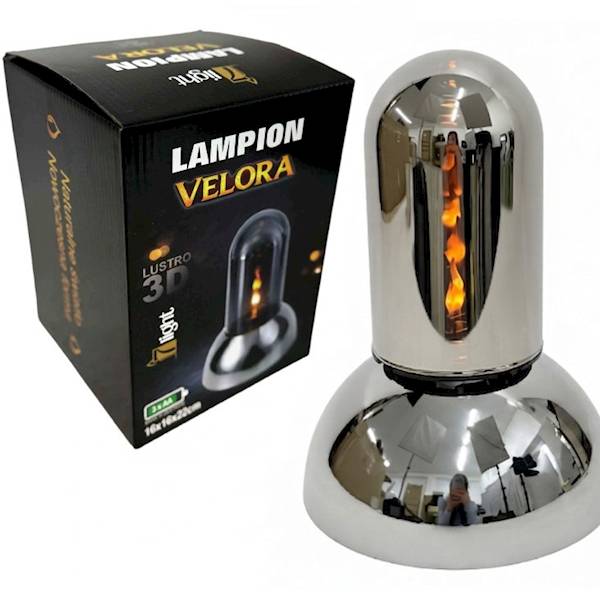 lampion solarny 22cm szklana tuba