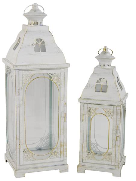 Latarnie met. kpl/2, 54*19*19cm ;41*15*15cm