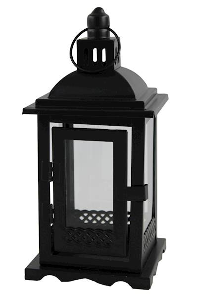 latarenka metal czarna 25*12*12