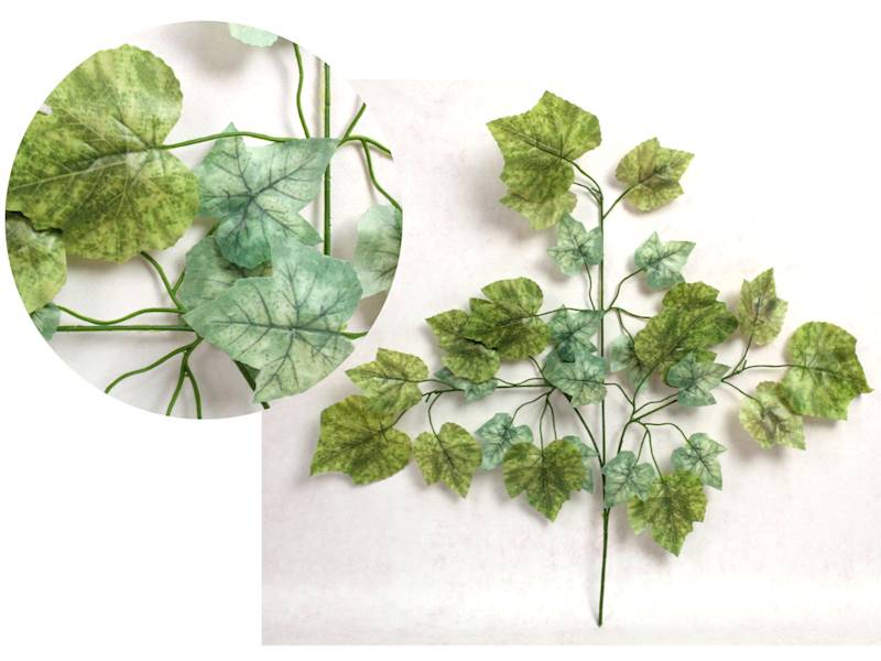 Liść silikonowy 3-ramienny WINOBLUSZCZ, 65cm