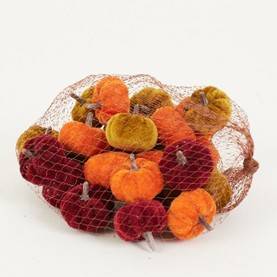 Dynie welur 3 cm, 3 kolory,op/24