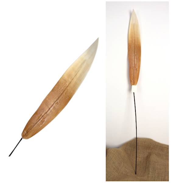Liść PODŁUŻNY, 80 cm, piankowy BEŻOWY lub czerwony