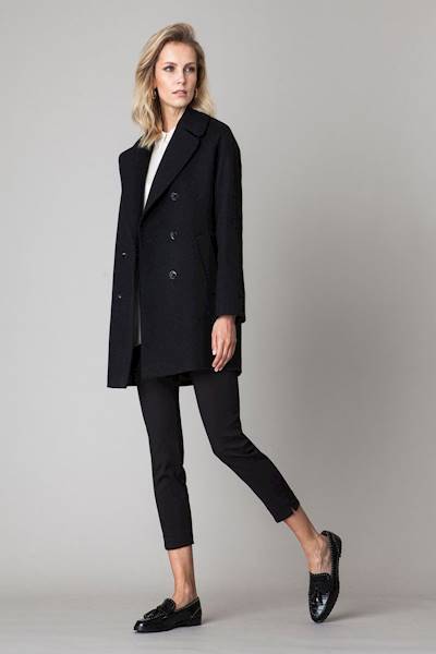 PŁASZCZ KRÓTKI PL443E BLACK JANBOR R.38