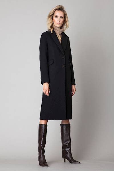 PŁASZCZ DŁUGI PL445E BLACK JANBOR R.40