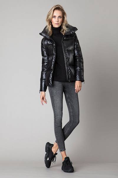 KRÓTKA KURTKA PUCHOWA KRP 440P BLACK JANBOR R.42