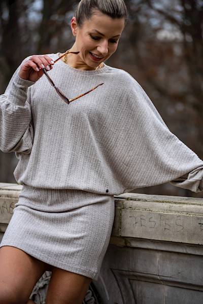 SUKIENKA MILLY BEIGE DRESS R.ONE SIZE