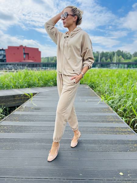 DRES VELVET BEIGE MOELLE R.ONE SIZE