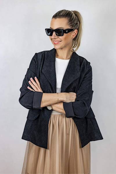 MARYNARKA CORDIE BLACK JACKET R.ONE SIZE 