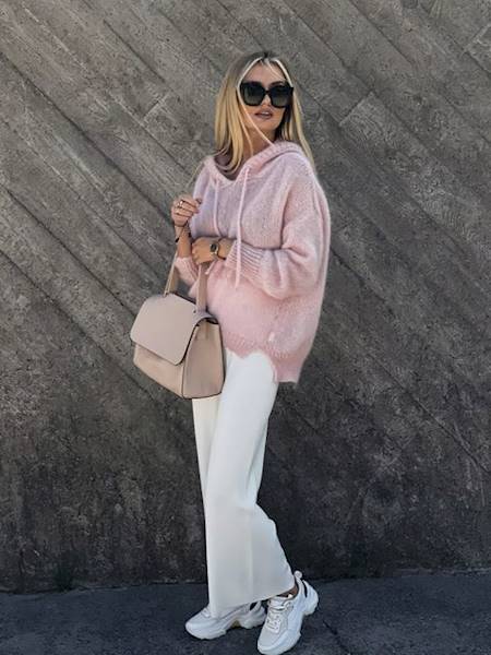 SWETER MARI PINK BAD ICON R.ONE SIZE
