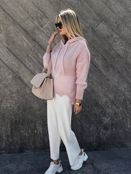 SWETER MARI PINK BAD ICON R.ONE SIZE