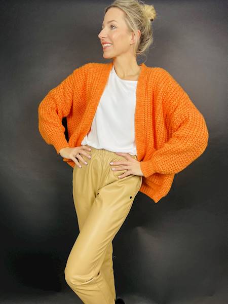KARDIGAN ORANGE MOELLE R.ONE SIZE