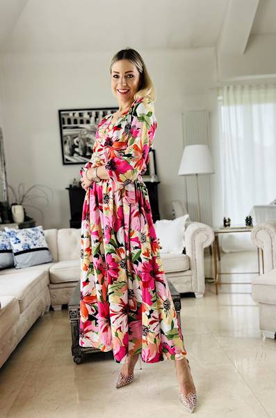 SUKIENKA PINK BLOSSOM MOELLE R.ONE SIZE