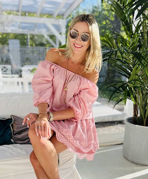 SUKIENKA AMELIA PINK MOELLE R.ONE SIZE