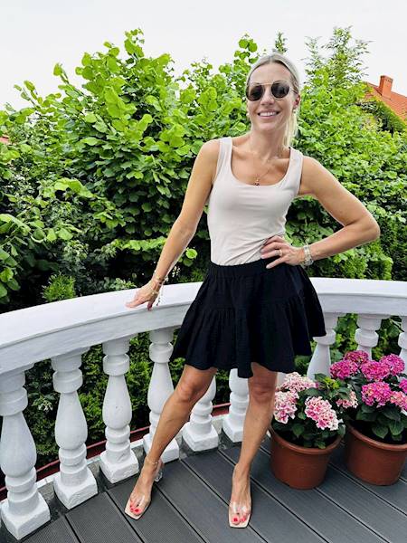SPÓDNICA BLACK MUSLIN MOELLE R.ONE SIZE