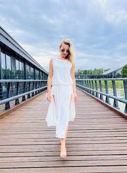 SUKIENKA AMELIA WHITE MOELLE R.ONE SIZE