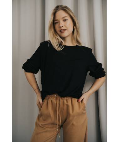 LONGSLEEVE PURE BASIC BLACK PRESKA R.34/36