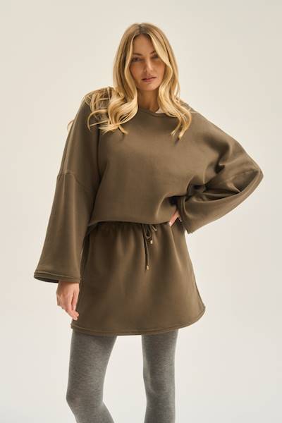 BLUZA PICO KHAKI BUNNY THE STAR R.ONE SIZE