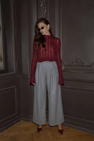 SWETER MODERNITE BURGUNDY BAD ICON R.ONE SIZE
