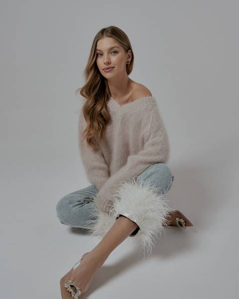 SWETER SUZI LATTE BAD ICON R.ONE SIZE
