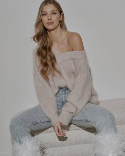 SWETER SUZI LATTE BAD ICON R.ONE SIZE