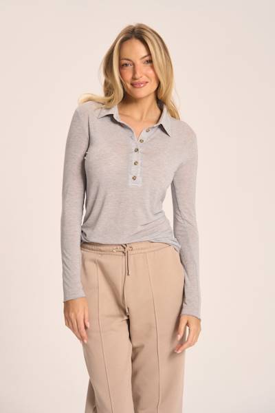 BLUZKA TIGRE POLO GREY BUNNY THE STAR R.ONE SIZE