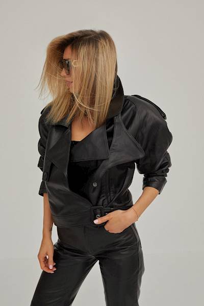 KURTKA ROMA BLACK RHENIUM R.38