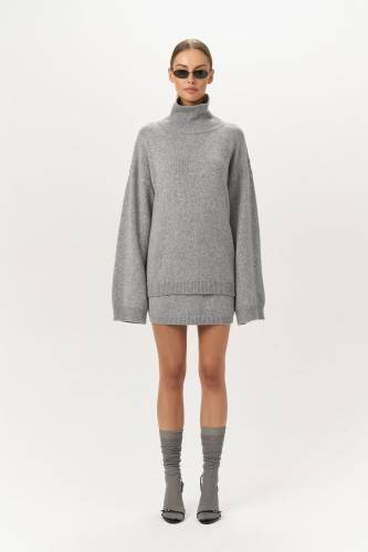 SPÓDNICA GRISELLE GREY BAD ICON R.ONE SIZE