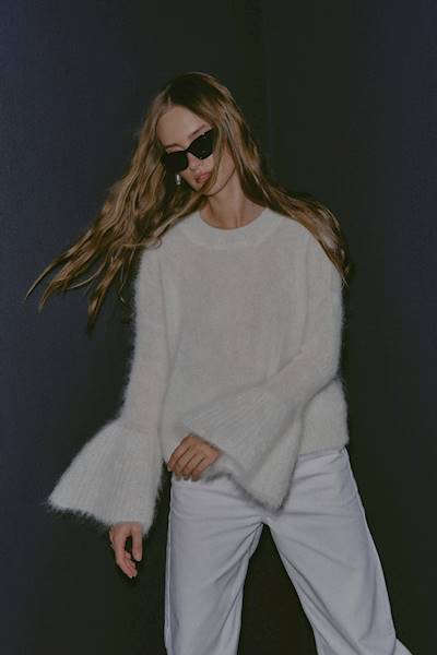 SWETER MADISON ECRU BAD ICON R.ONE SIZE