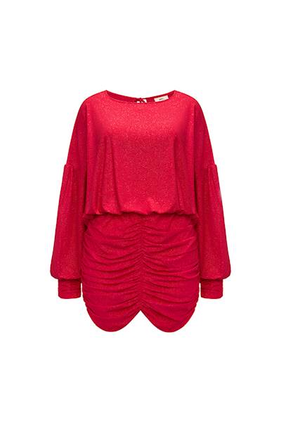 SUKIENKA DIAMONA RED SHINE BUNNY THE STAR R.ONE SIZE 