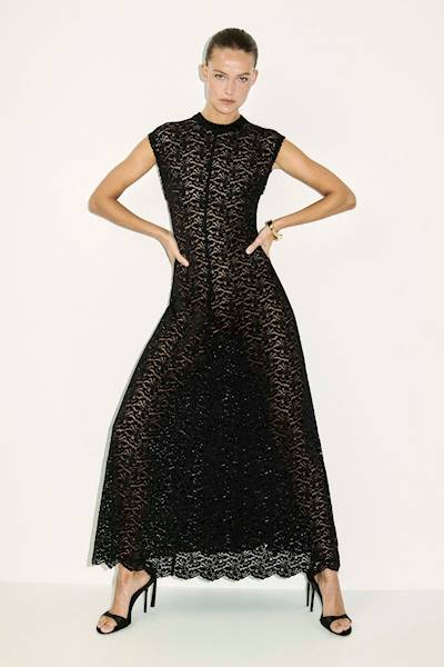 SUKIENKA KORONKOWA VOILA BLACK ECHO R.40