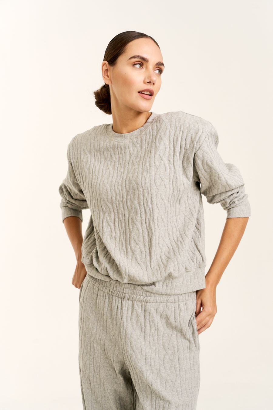 BLUZA SALERNO GREY BUNNY THE STAR R.ONE SIZE
