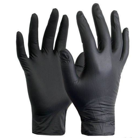 Rękawice  nitrylowe czarne  XL /100szt/ 
