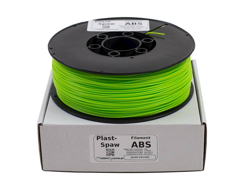 Filament ABS Zielony Plast-Spaw 1,75mm 1kg