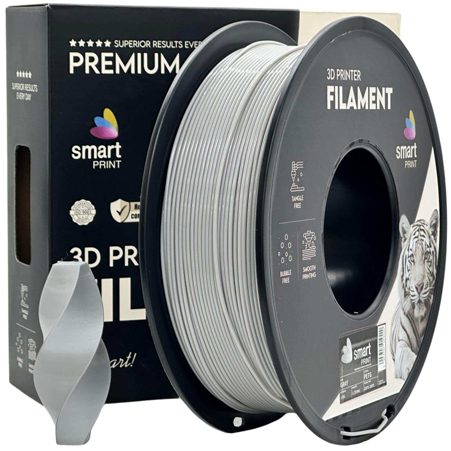 Filament Smart Print PETG Gray 1,75mm 1kg