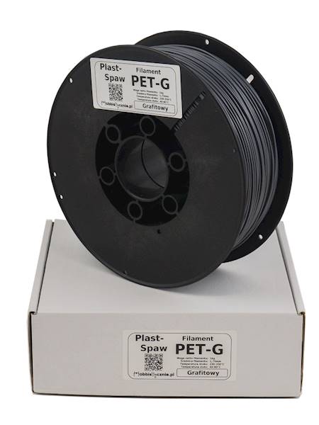 Filament Plast-Spaw PET-G Grafitowy 1,75mm 1kg