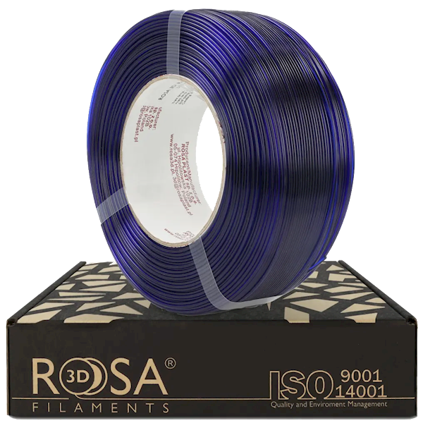 Rosa3D ReFill PET-G Standard HS Ultramarine Blue Transparent 1kg 1,75mm