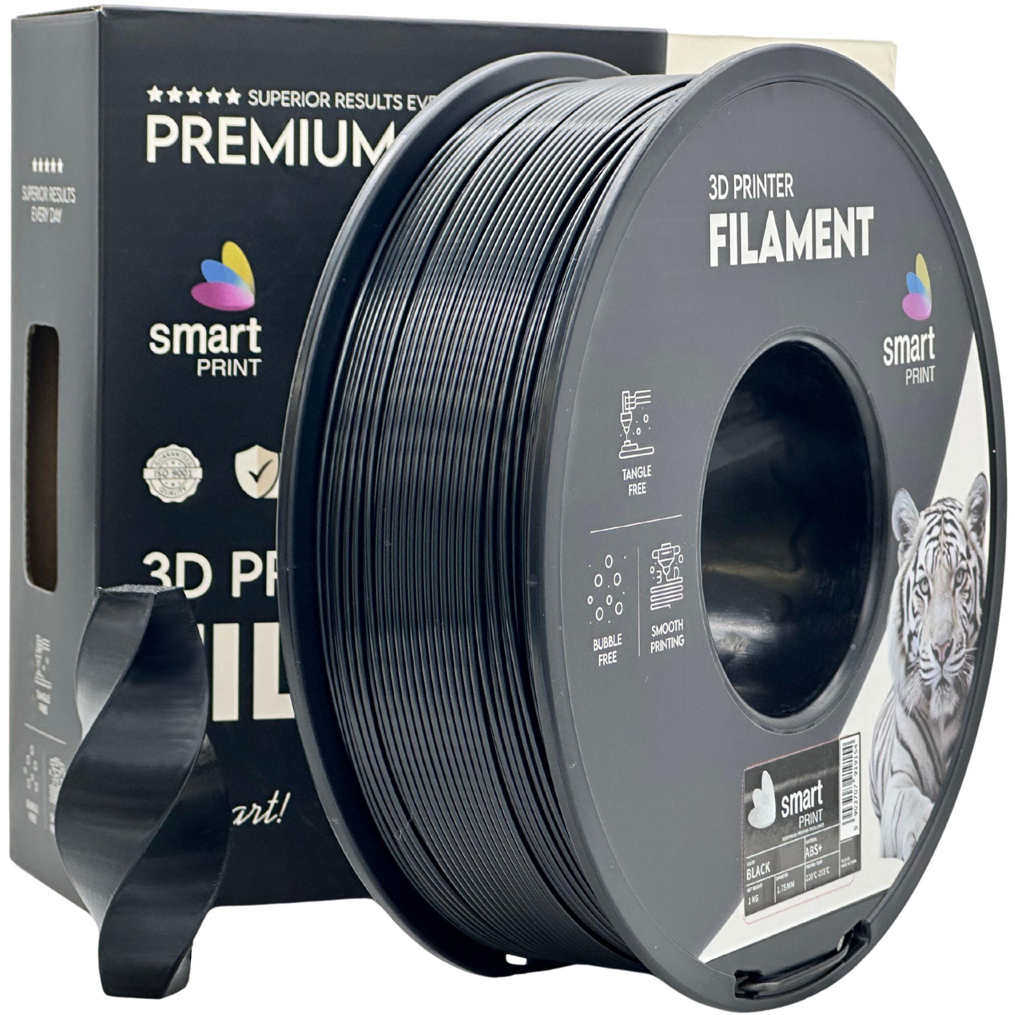 Filament Smart Print ABS+ Black 1,75mm 1kg