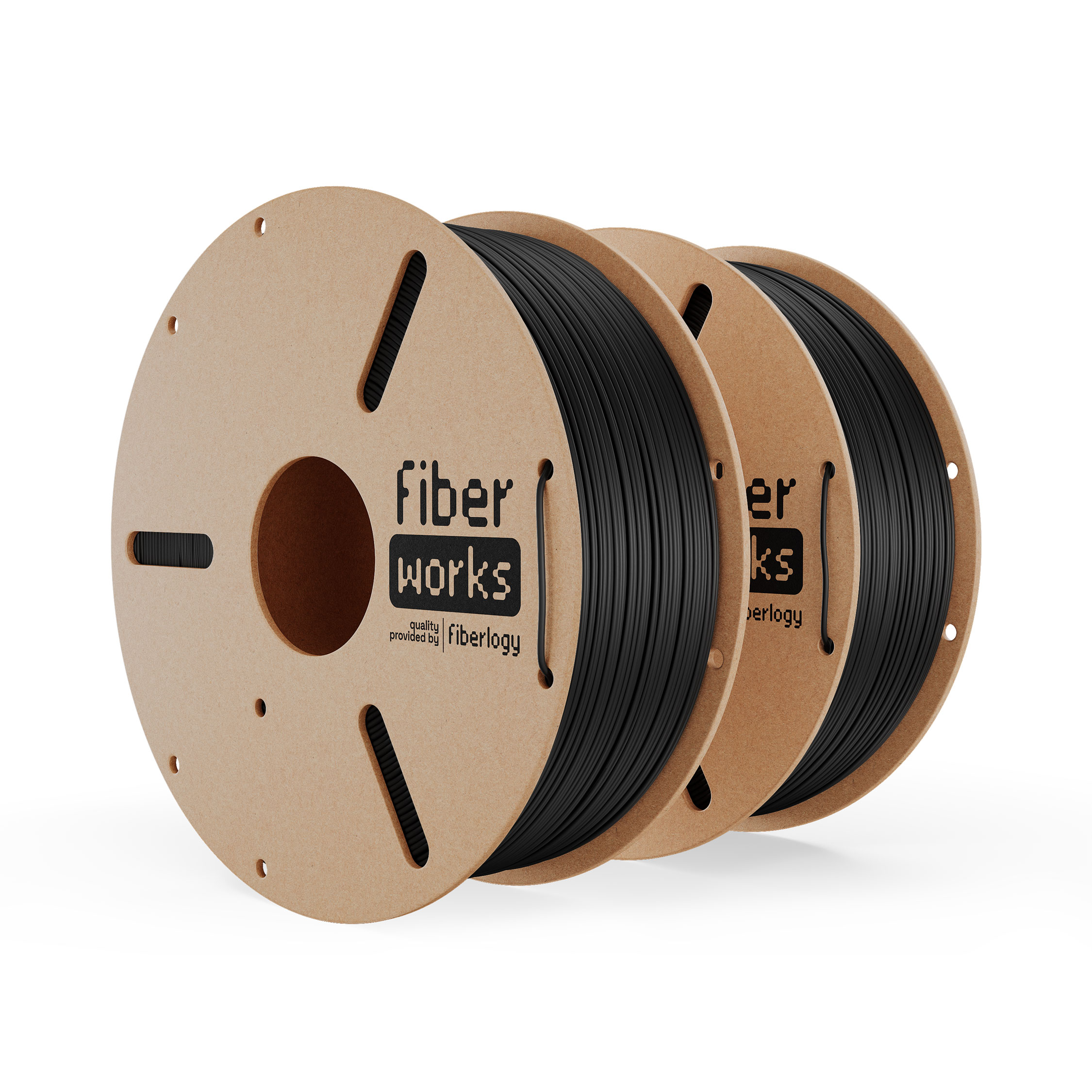 Fiberlogy FiberWORKS PLA Black RAL9005 1,75mm 2x1kg