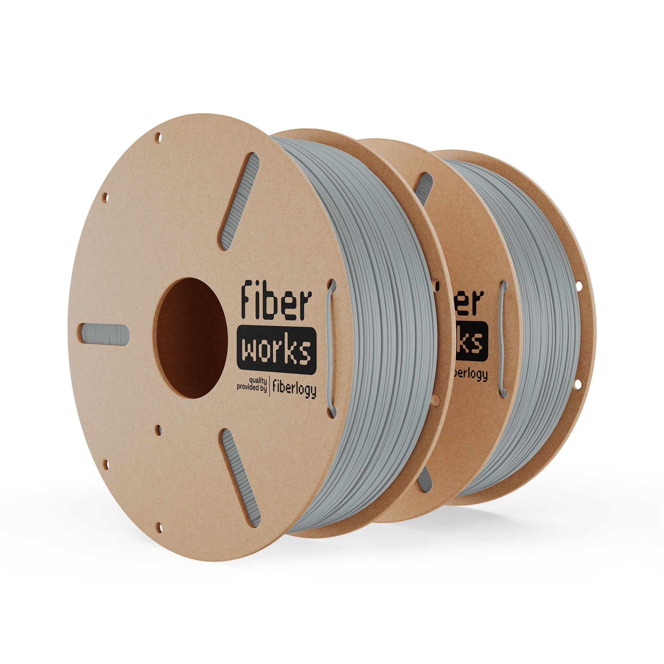 Fiberlogy FiberWORKS PLA Gray RAL7042 1,75mm 2x1kg