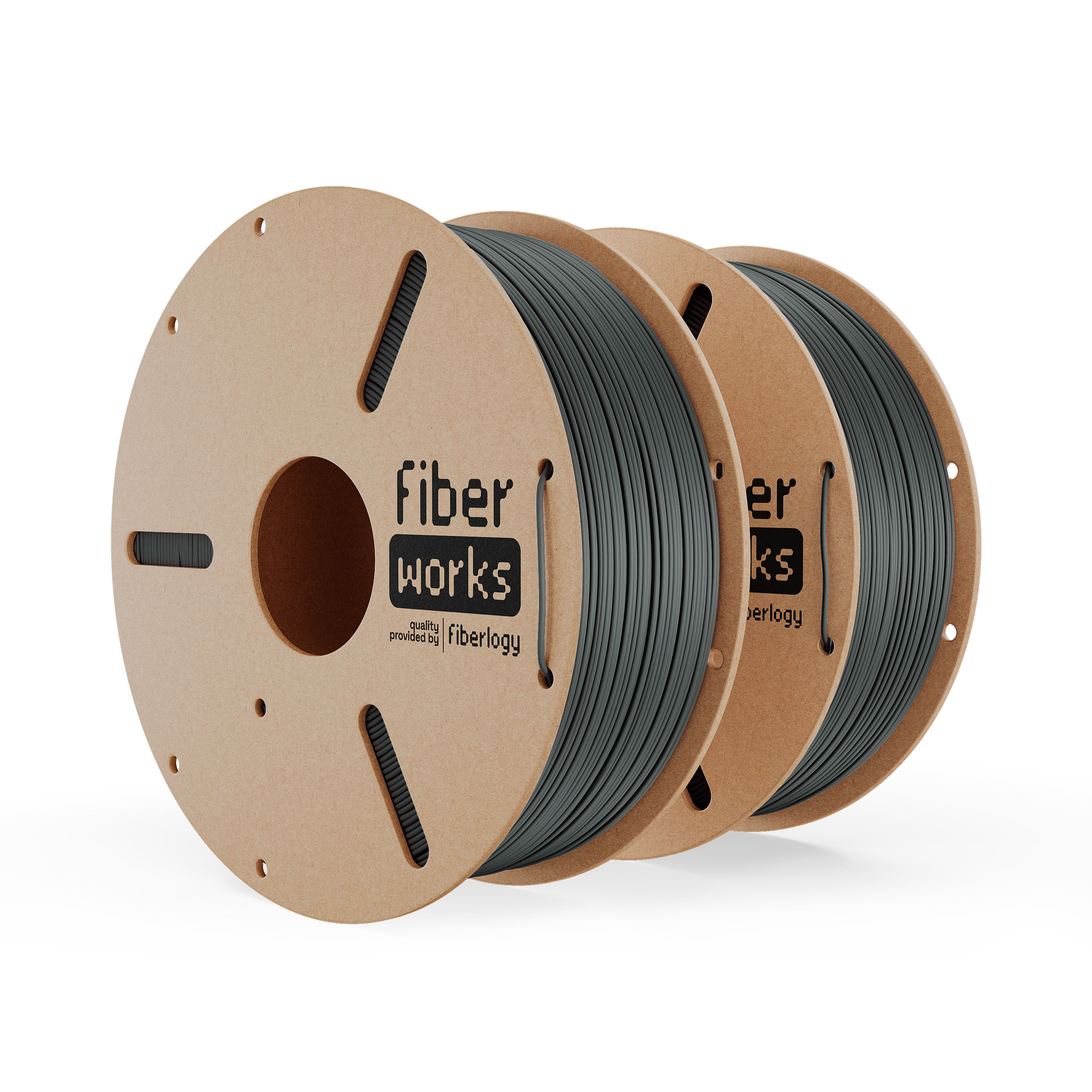 Fiberlogy FiberWORKS PLA Graphite RAL7043 1,75mm 2x1kg