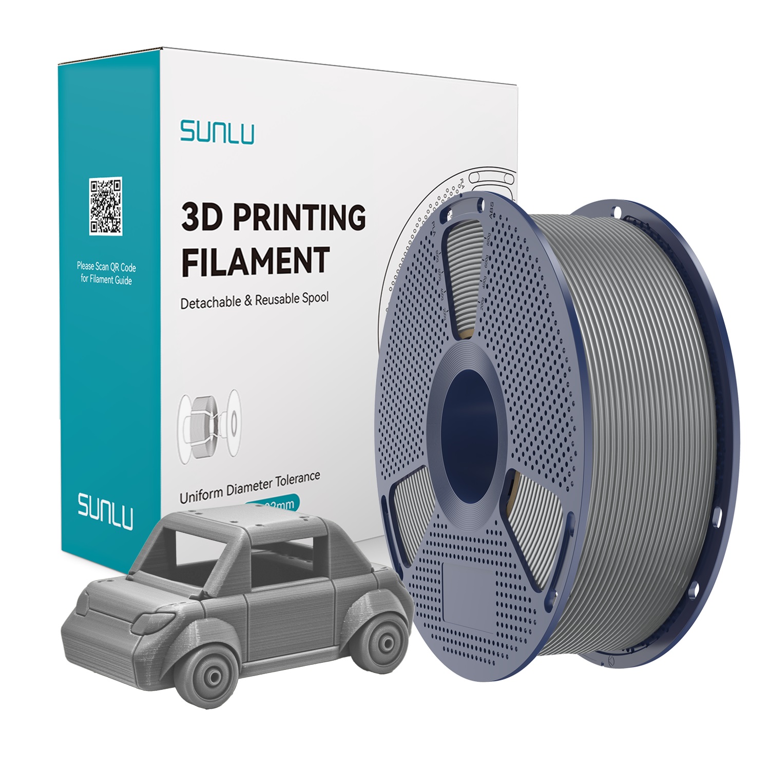 Sunlu PETG Grey 1,75mm 1kg