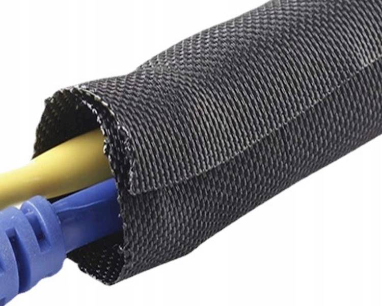 SAMOZAMYKAJĄCA OSŁONA KABLI OPLOT 10mm - 1mb