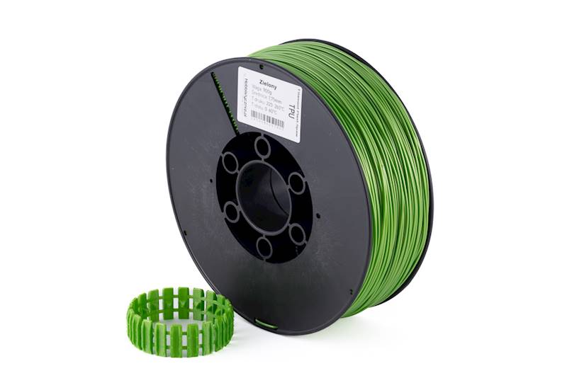 Filament PlastSpaw TPU Zielony 0,9kg 1,75mm