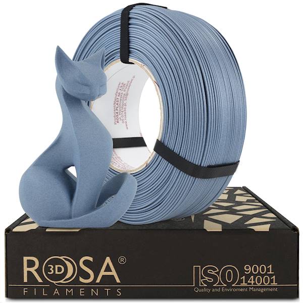 Rosa3D ReFill PLA-CF Matt Blue Jeans 1,75mm 1kg