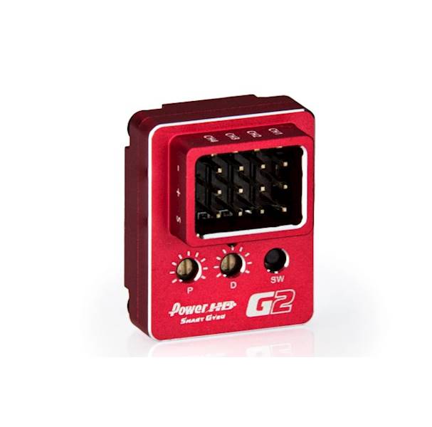 PowerHD Gyro G2-R – żyroskop cyfrowy, czerwony, +/-4000 deg/s, 4,8–8,4 V