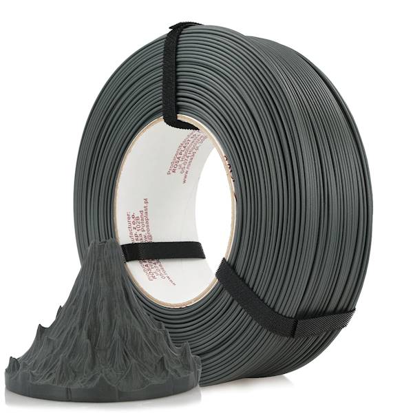 Rosa3D ReFill PLA-CF Matt Lava Gray 1,75mm 1kg
