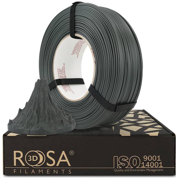 Rosa3D ReFill PLA-CF Matt Lava Gray 1,75mm 1kg