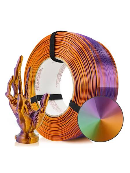 Rosa3D ReFill PLA Magic Silk Cameleon (Orange-Violet-Green) 1kg 1,75mm